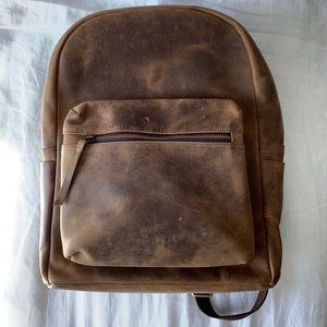 Genuine Buffalo Leather Backpack